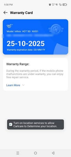Infinix hot 50i