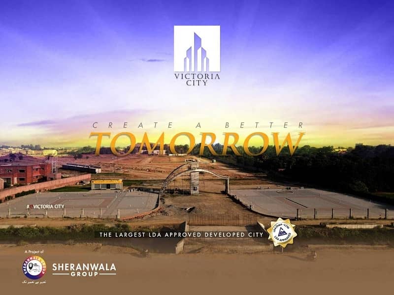 5 Marla On Ground Plot For Sale in Victoria City Lahore 0