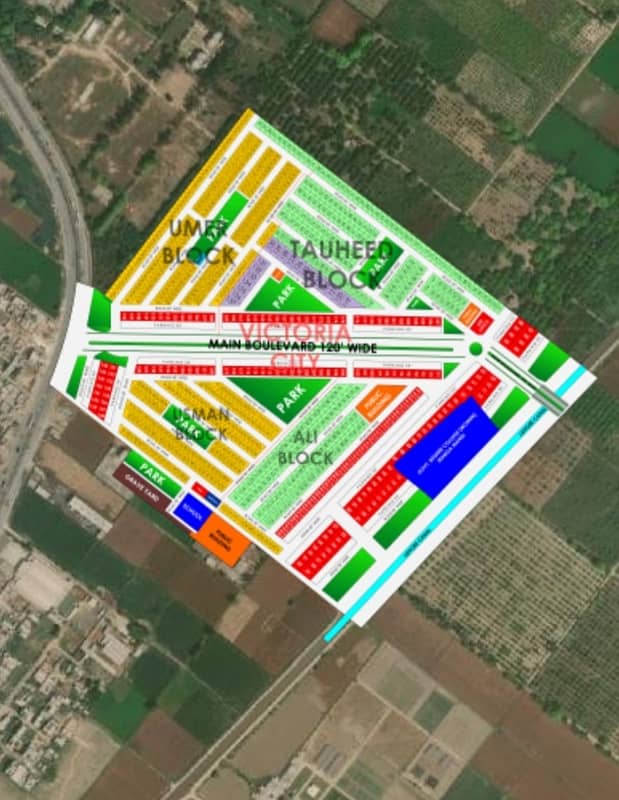 5 Marla On Ground Plot For Sale in Victoria City Lahore 1