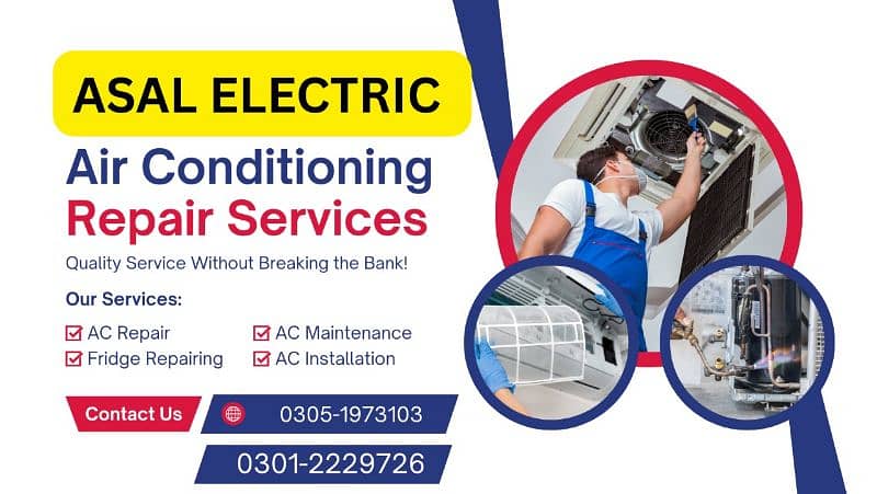 AC Service / AC Installation / Fridge & Freezer Repair /AC Repair 0