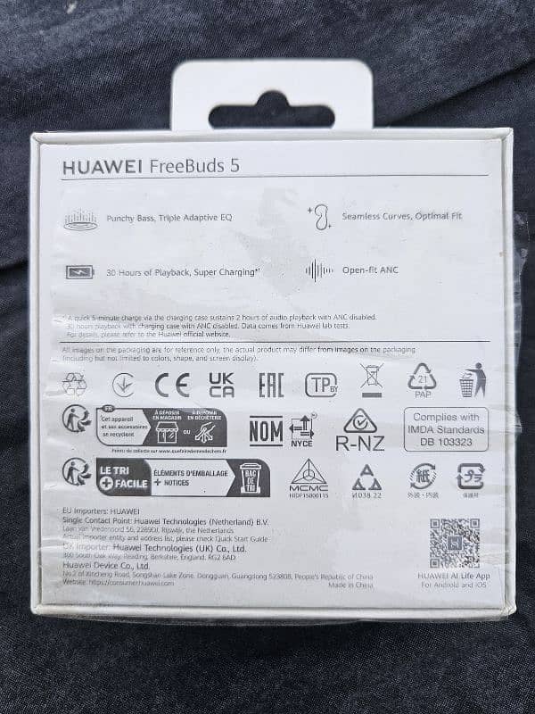 Huawei FreeBuds 5 Noise Cancelling Curved In Ear Wireless Earbuds 2
