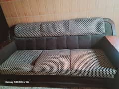 3+2+1 seater brown sofa
