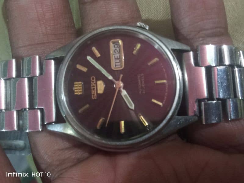 Seiko 5 automatic watch for men 7009 mach 1