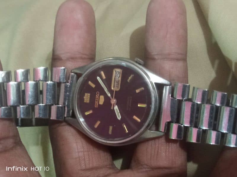 Seiko 5 automatic watch for men 7009 mach 8