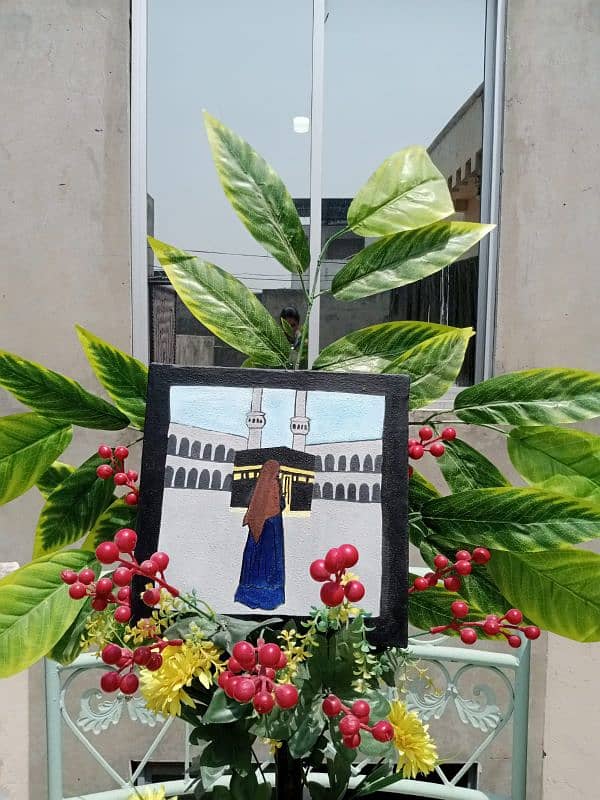 Canvas painting of khana kaba 1