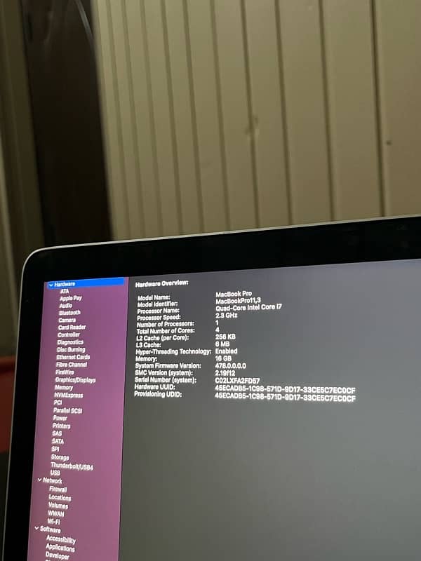 Macbook Pro Late 2013 15 inch 16/250 4