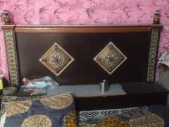 Bed. Dressing table. 2 side table for sale