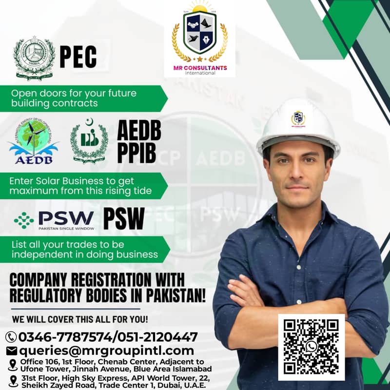 Company Registration, NTN, Tax Return, PEC, SECP, Import Export, NGO 7