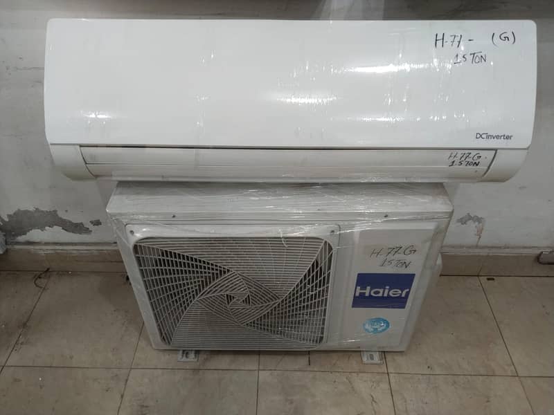 Haier 1.5 ton dc inverter H77G year warranty(0306=4462/443)classset 5