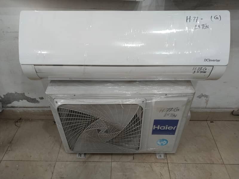 Haier 1.5 ton dc inverter H77G year warranty(0306=4462/443)classset 7