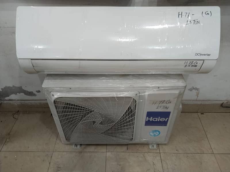 Haier 1.5 ton dc inverter H77G year warranty(0306=4462/443)classset 9