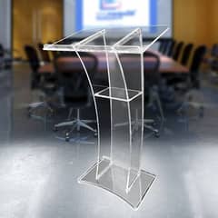 Acrylic Rostrum / Speech dice / Acrylic Pulpit