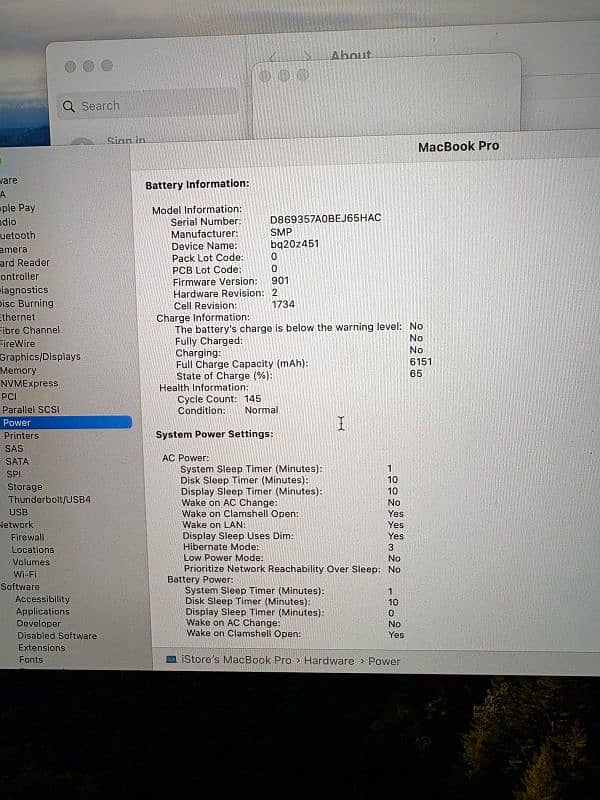 MacBook Pro 2019 32GB RAM CORE I9 15 INCH 13