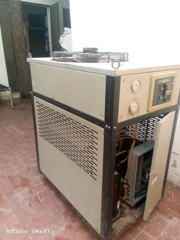 Air cooled industrial pet bottle chiller capacity 5ton 0