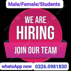staff required for office management and online marketing