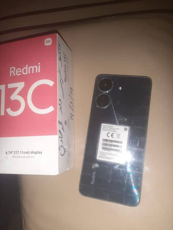 redmi 13C 4/128 wit box all ok paiso ke zaroorat ha is lie sel Kara hu 1