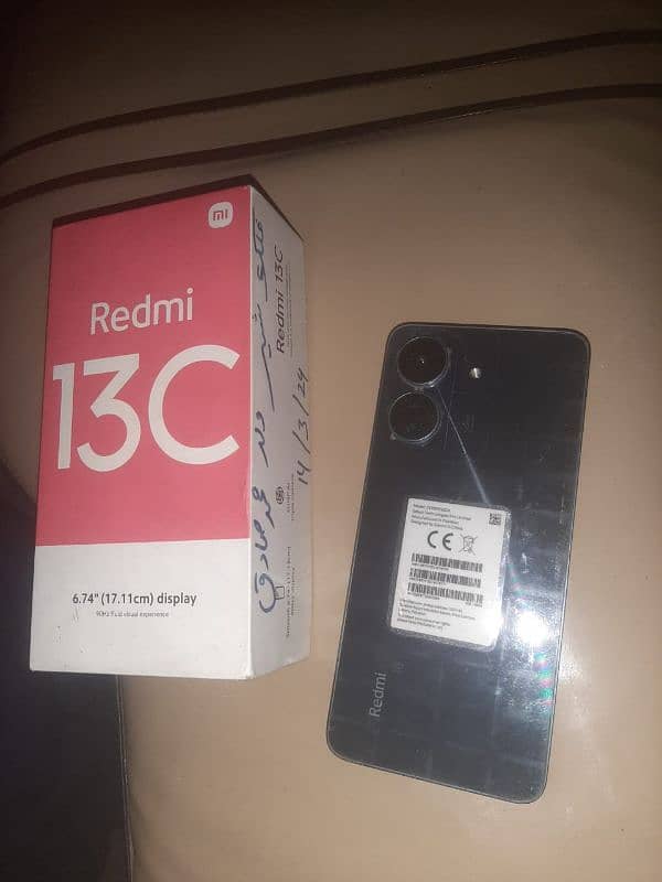 redmi 13C 4/128 wit box all ok paiso ke zaroorat ha is lie sel Kara hu 2