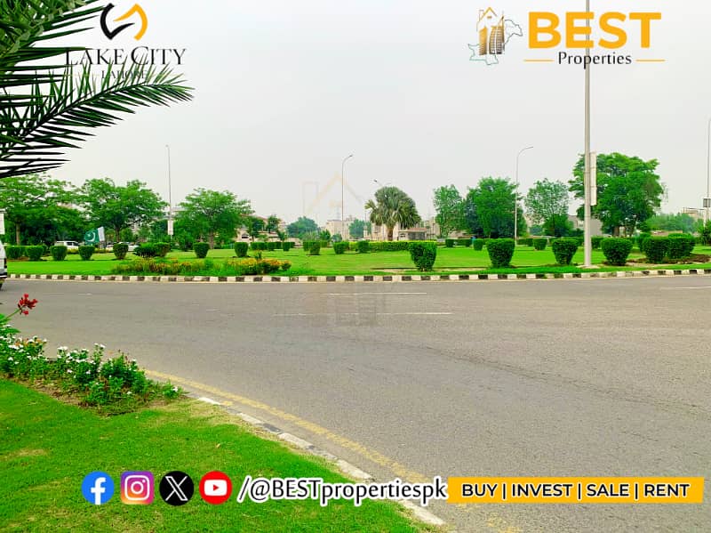 1 Kanal Cheapest Plot for SALE in Block M2 Lake City Lahore 12