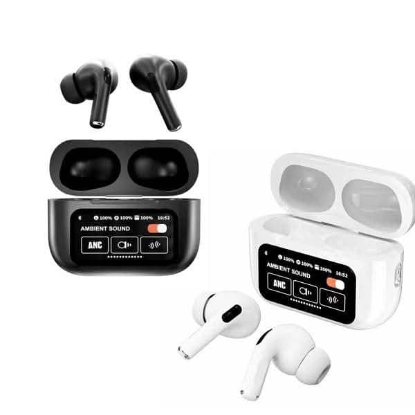 Original A9 Pro Airpods Anc/enc Touch Screen Wireless Earbuds 0