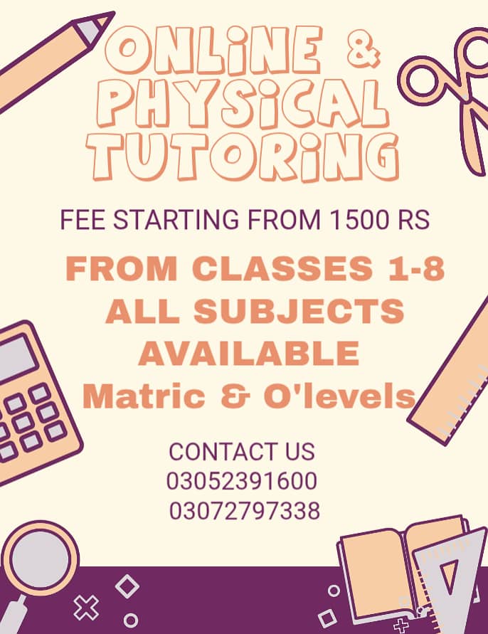 Online and Physical Tutions By Sir Shaiq 0