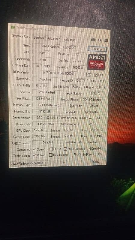 RX 5700 XT Sapphire Pulse Sealed VGA Card 7