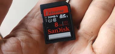 Sandisk 8Gb camera memory card 033-99-22-00-30