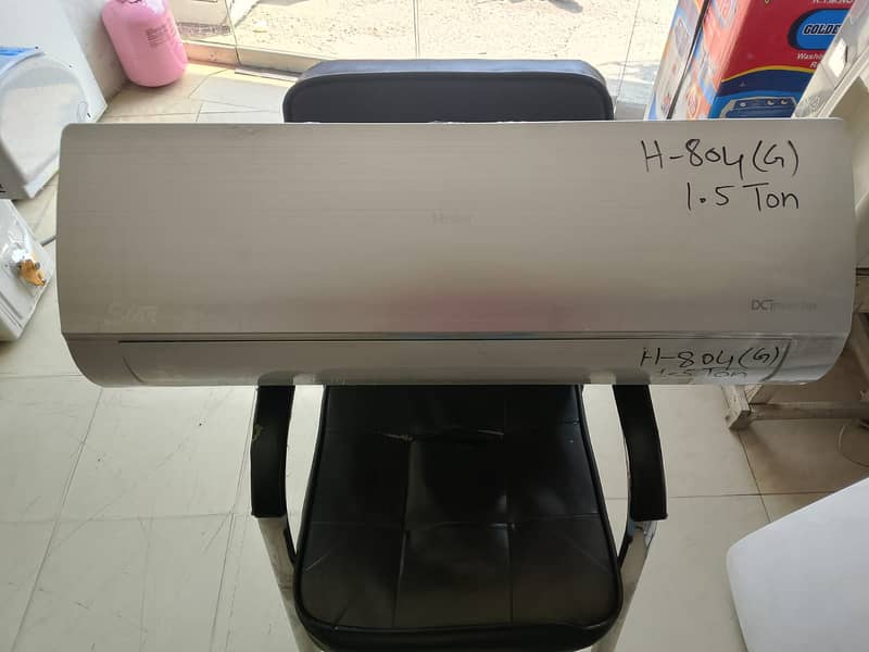 Haier 1.5 ton dc inverter H804G year warranty(0306=4462/443)classset 1