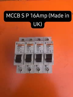MCCB SP UK MADE 10 AND 16 AMP