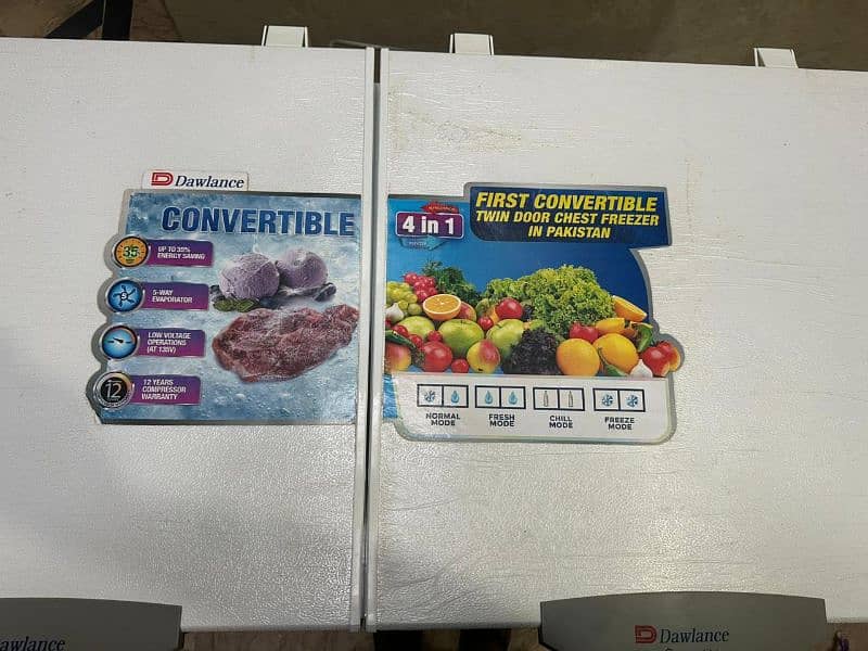 Dawlance convertible deep freezer new condition 0
