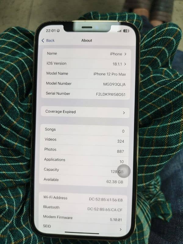 IPhone 12 Pro max 128 GB PTA Approved 2