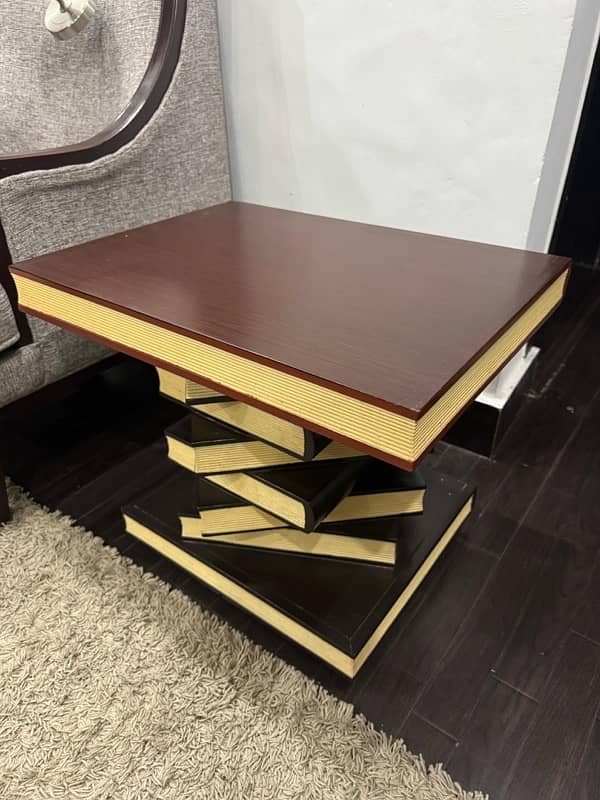 Brown Centre Table Set (Books Design) 5