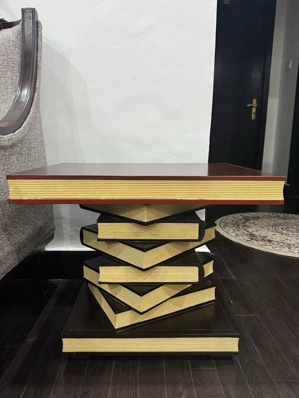 Brown Centre Table Set (Books Design) 6