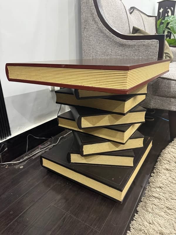 Brown Centre Table Set (Books Design) 8