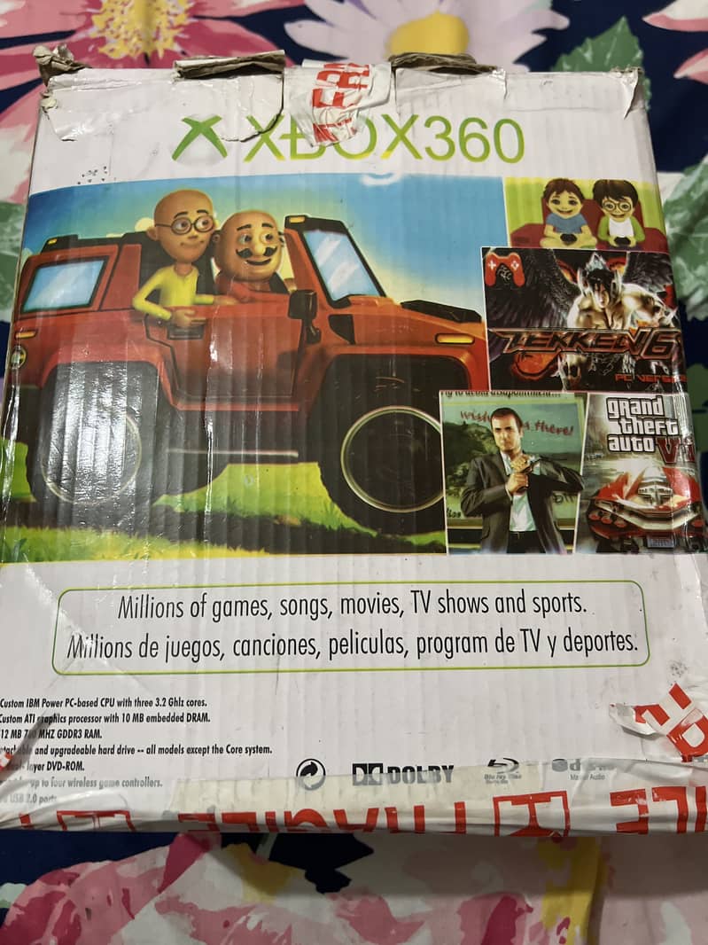 Xbox x360 used for sale with 2 controllers 0