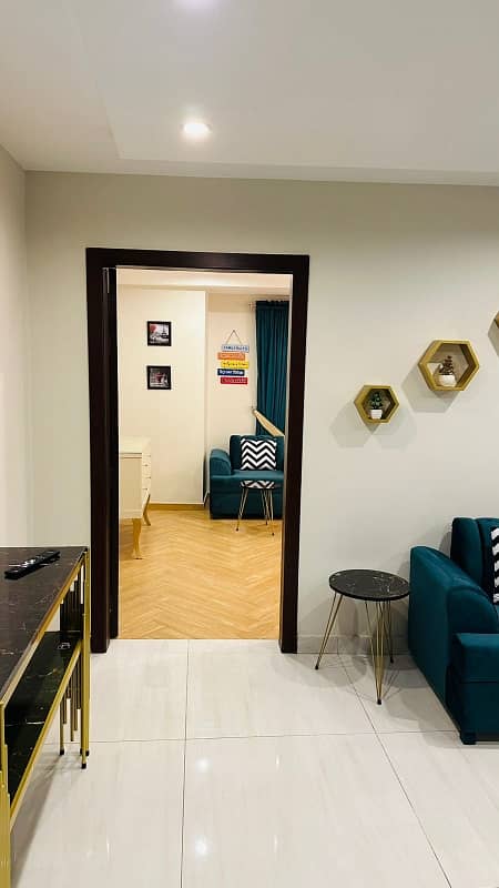 we are offering a 1 bed apartment for rent in Jasmine block bahria town 6