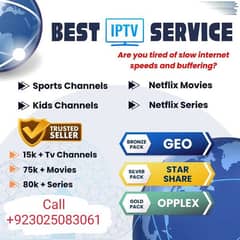 Bos IPTV | Opplex  | Starshare | B1g | 5G | mega4k IPTV 03025083061