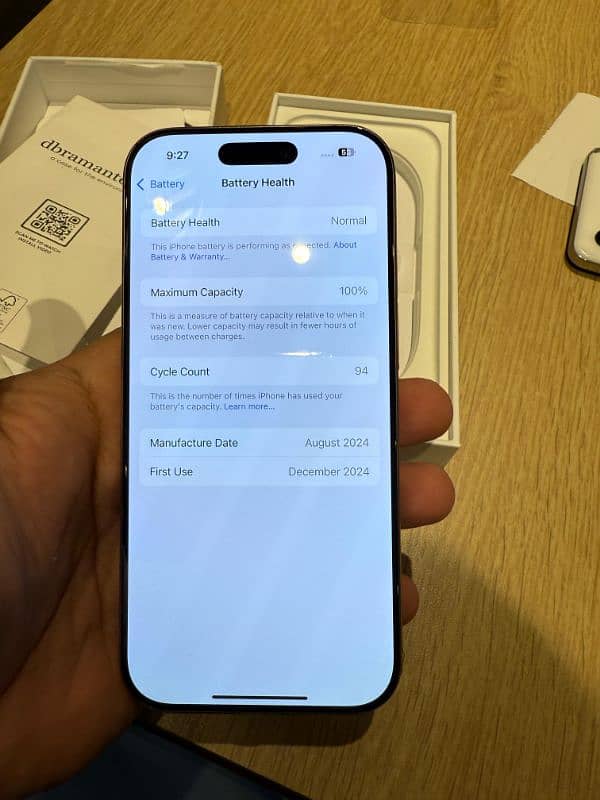 i phone 16 pro factory 100 health 9