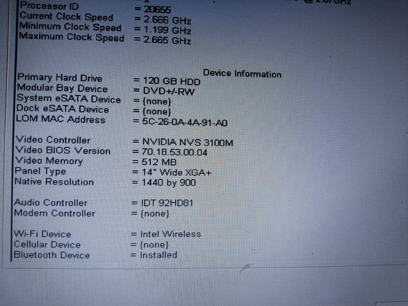 Laptop Dell latitude E6410 6