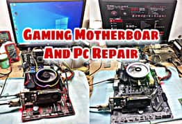 Gaming Pc And Ryzen Motherboard