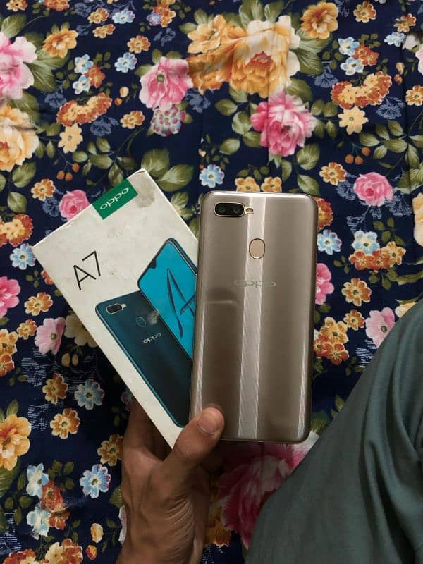 Oppo A7 with box 3/64 All ok dual sim no open repair 03434574590 0