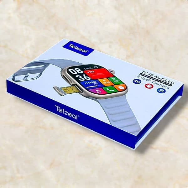 Sim Supported Android Smartwatch With Camera | Telzeal TC41 | TC42 |5G 7