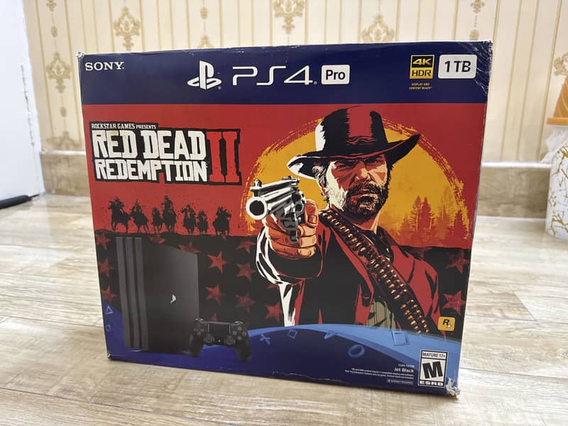 Ps4 Pro 1Tb Original Red Dead Redemption II Edition 4