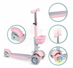 scooty for the baby kids foldable with light music rubber wheel