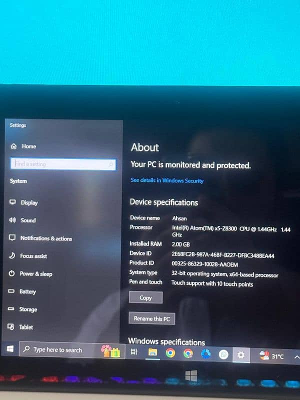 Lenovo Core i5 4th Gen 8gb Ram 256gb SSD 5