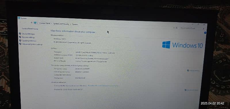 Lenove thinkpad T420 core i5 2nd generation 4