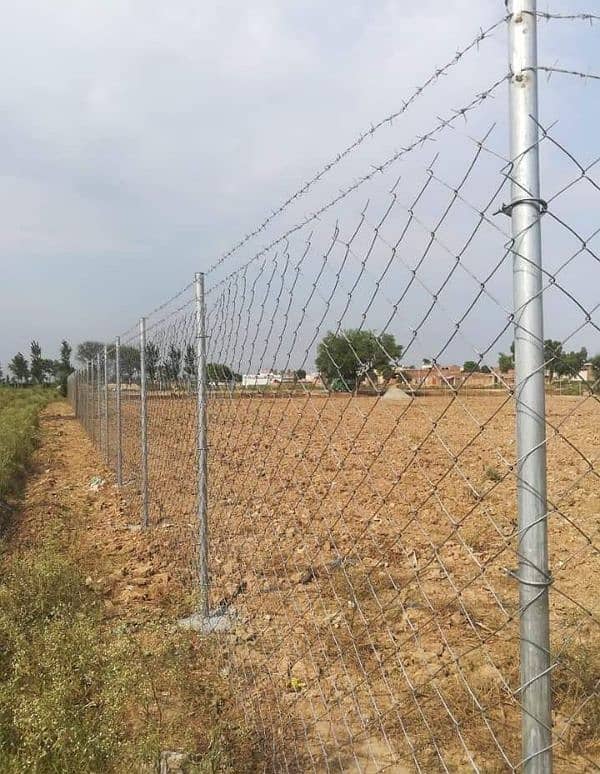 chain link fence razor wire barbed wire welded mesh Security Wire jali 6