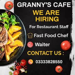 Sheff Required For Cafe