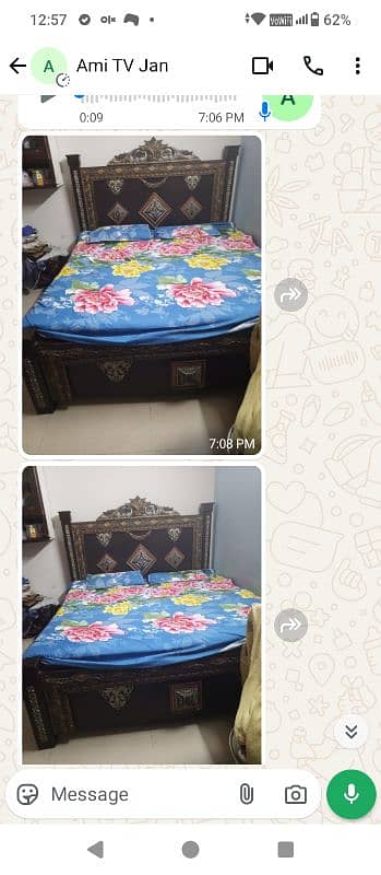 bed with spring mattress 1