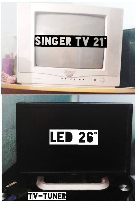 Budget Combo: LED Monitor + CRT TV + TV-Tuner 0