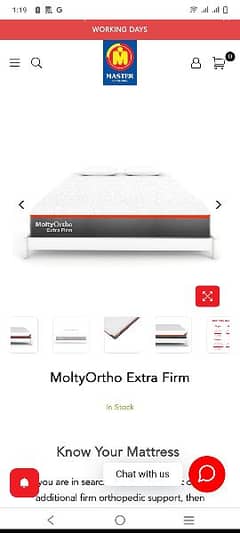 masters molty ortho extra firm mattress